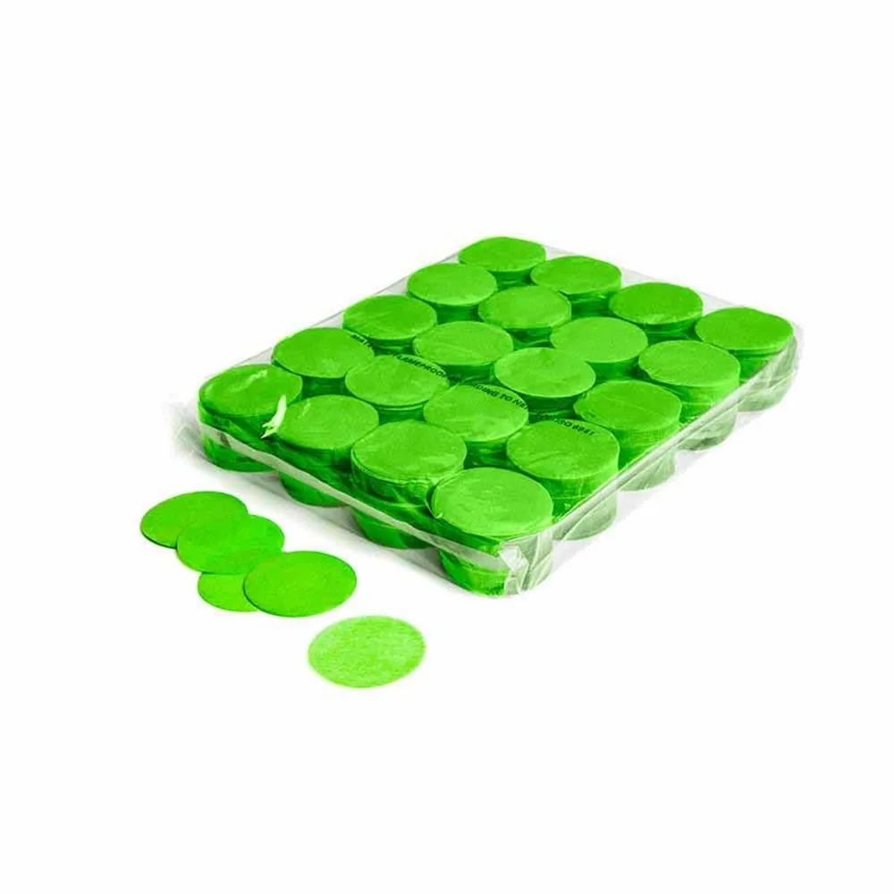 MAGICFX Slowfall confetti rounds Ø 55mm - Light Green