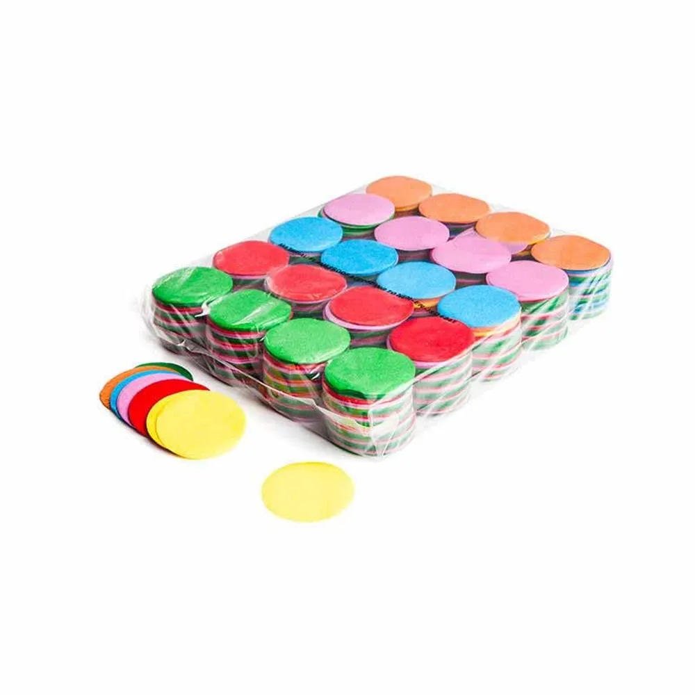 MAGICFX Slowfall confetti rounds Ø 55mm - Multicolour