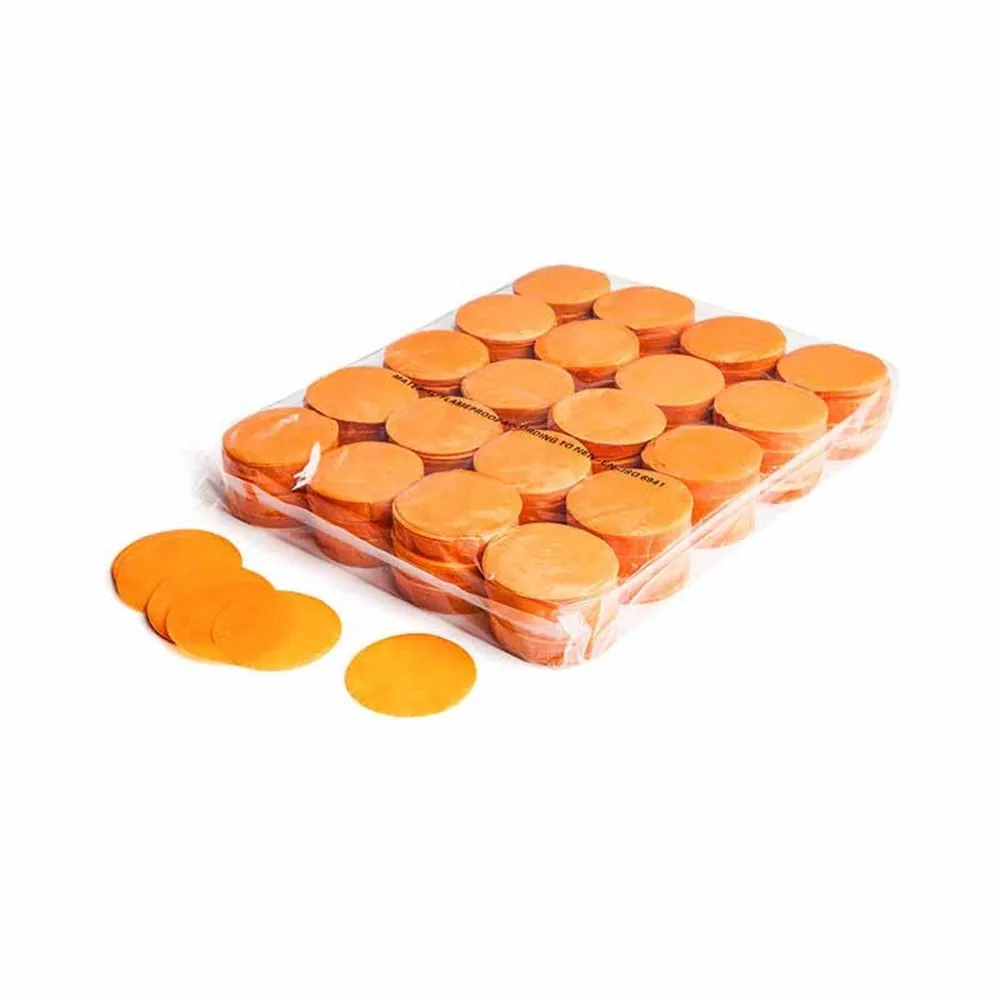 MAGICFX Slowfall confetti rounds Ø 55mm - Orange