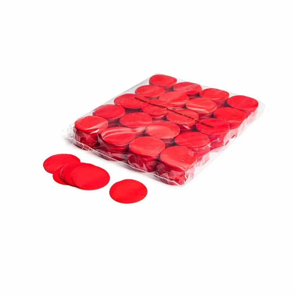 MAGICFX Slowfall confetti rounds Ø 55mm - Red
