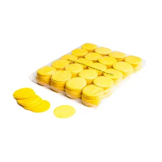 MAGICFX Slowfall confetti rounds Ø 55mm - Yellow