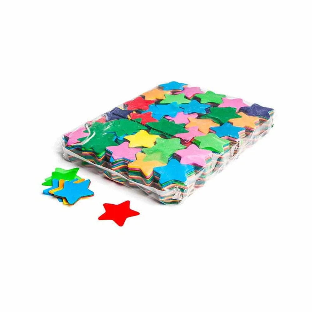 MAGICFX Slowfall confetti stars Ø 55mm - Multicolour
