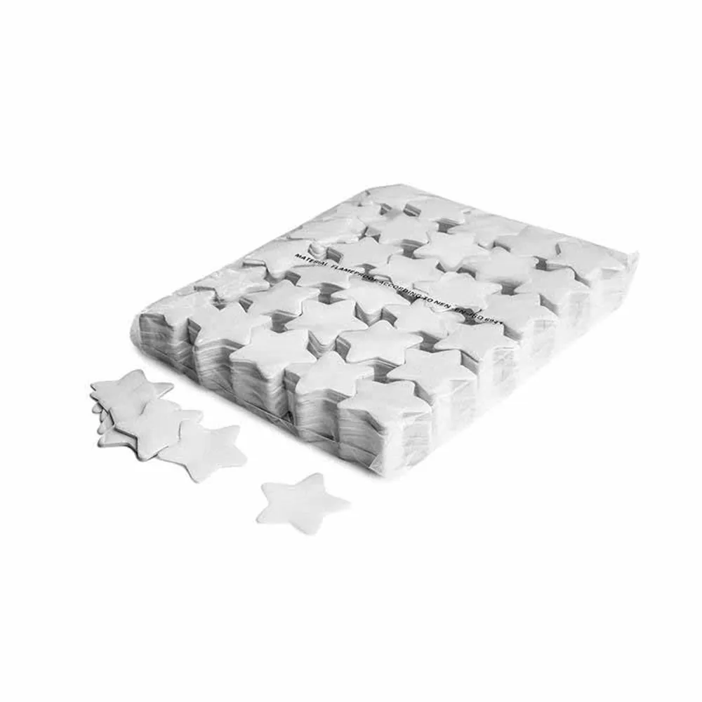 MAGICFX Slowfall confetti stars Ø 55mm - White