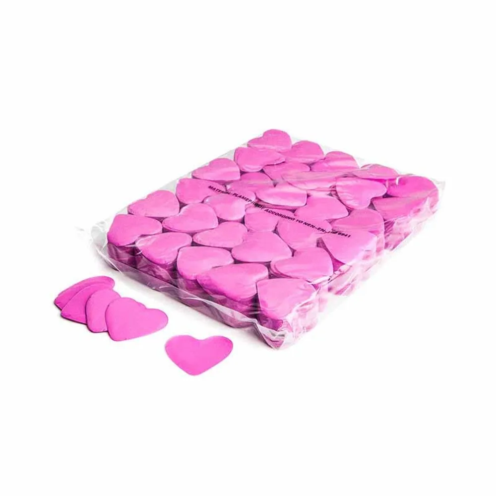 MAGICFX Slowfall confetti hearts Ø 55mm - Pink