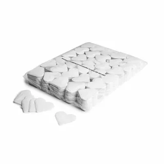 MAGICFX Slowfall confetti hearts Ø 55mm - White