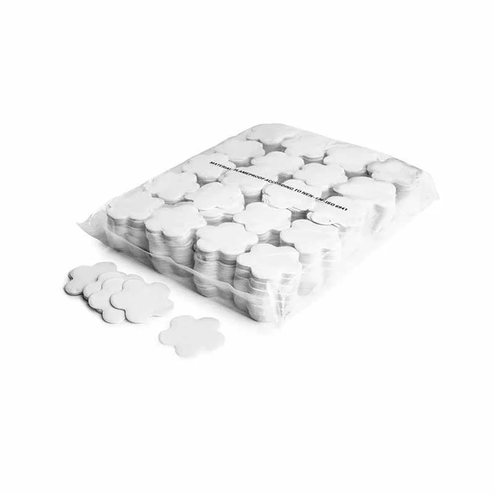MAGICFX Slowfall confetti flowers Ø 55mm - White