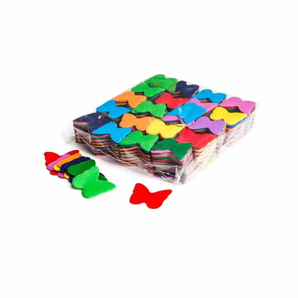 MAGICFX Slowfall confetti butterflies Ø 55mm - Multicolour