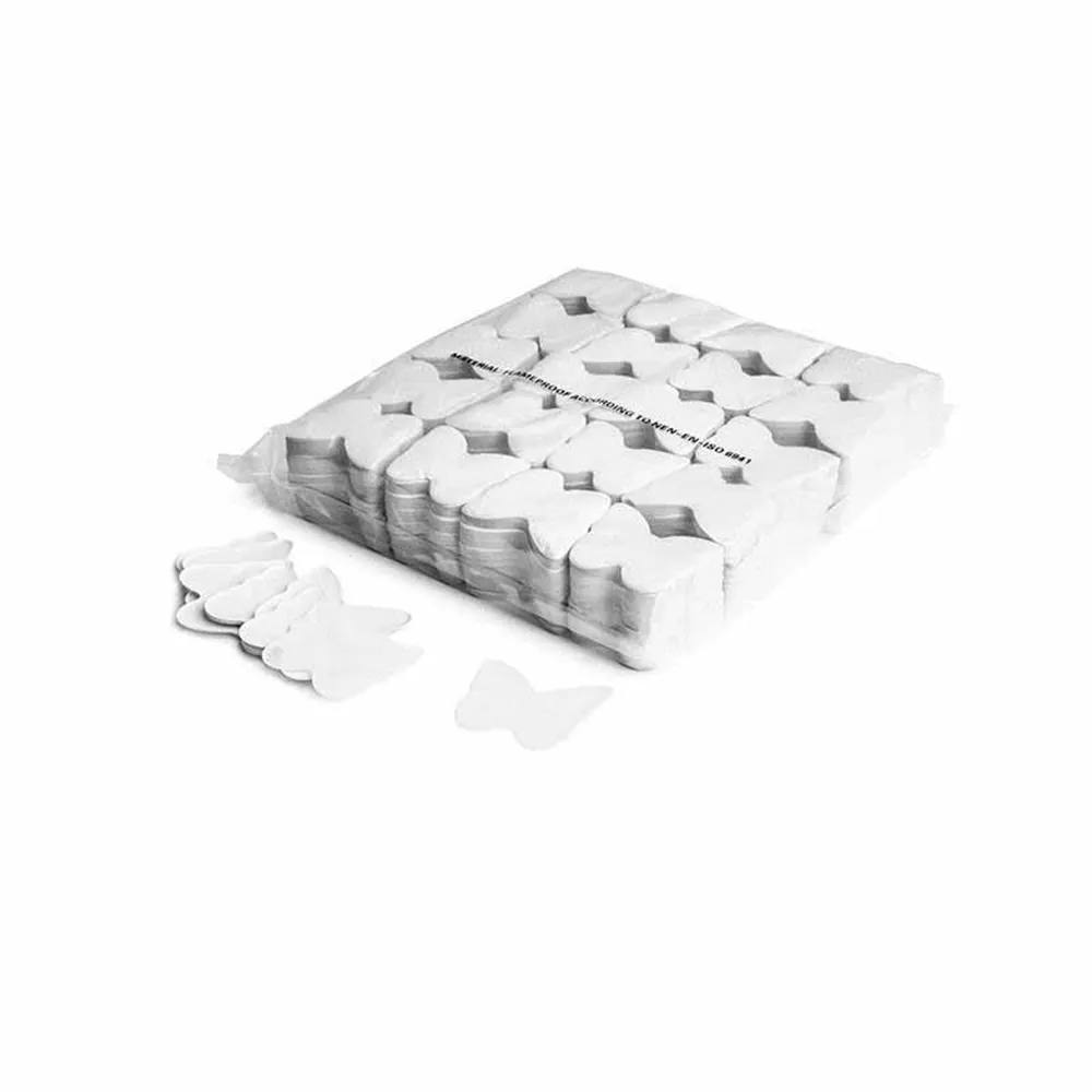 MAGICFX Slowfall confetti butterflies Ø 55mm - White