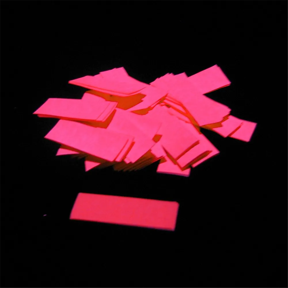 MAGICFX Slowfall UV confetti 55x17mm - Fluo Orange