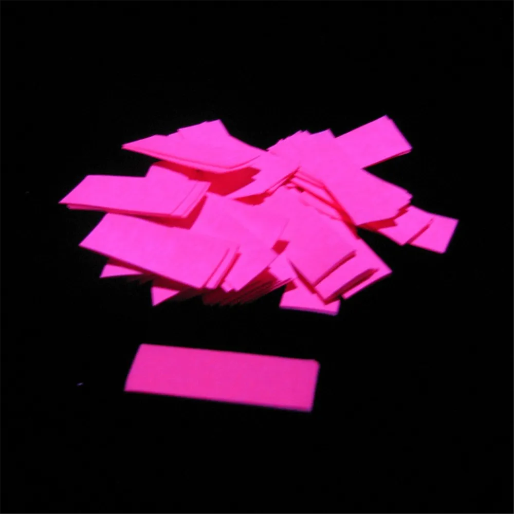 MAGICFX Slowfall UV confetti 55x17mm - Fluo Pink