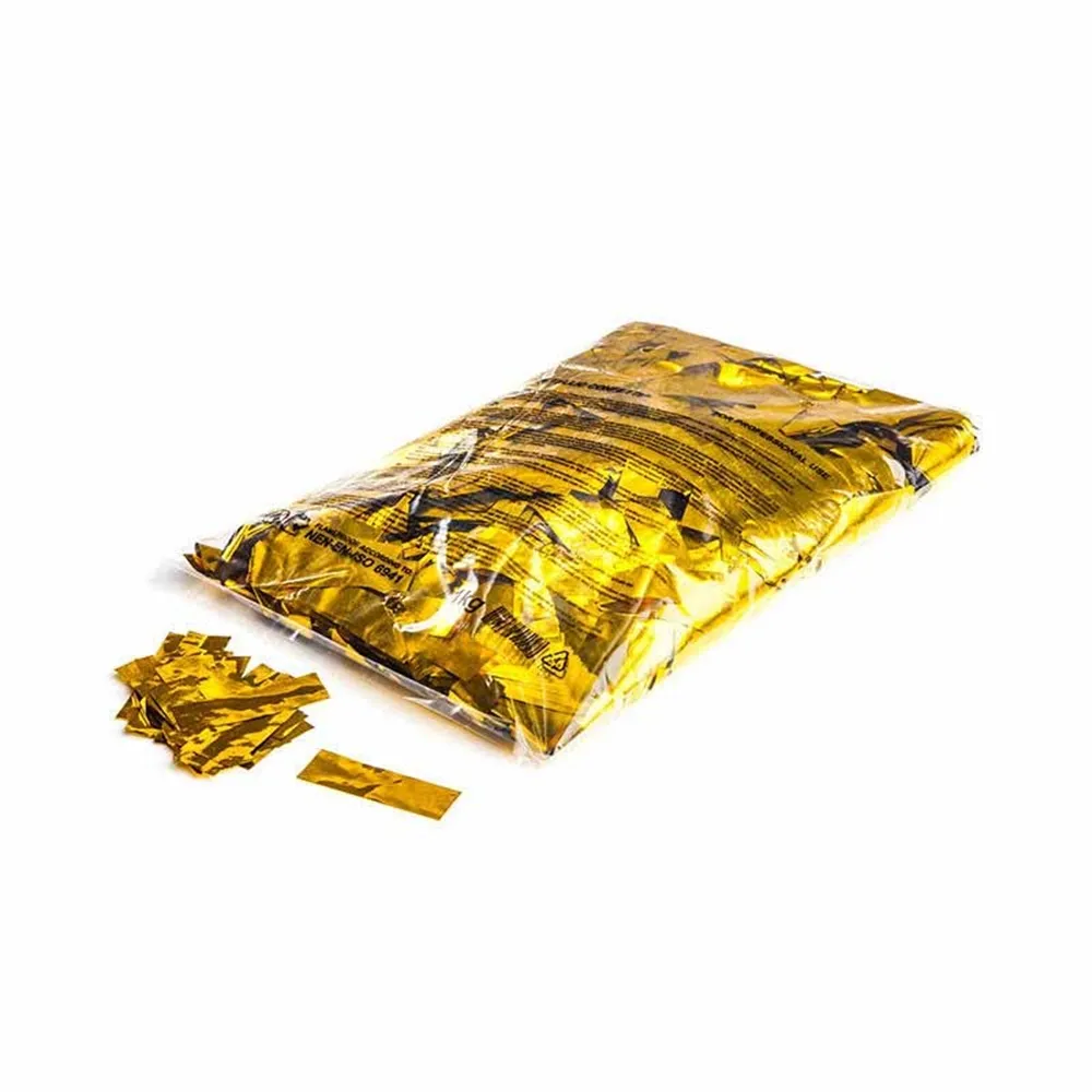 MAGICFX Metallic confetti rectangles 55x17mm - Gold