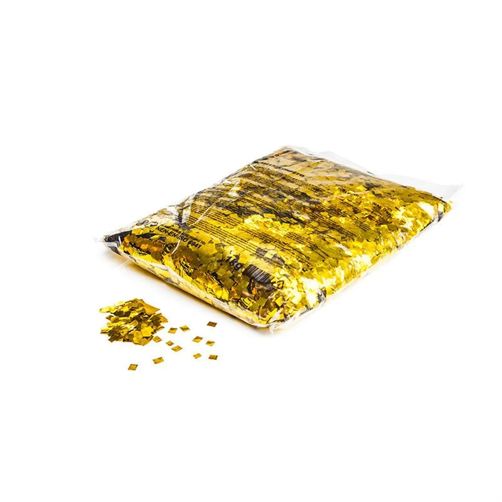 MAGICFX Metallic confetti raindrops 6x6mm - Gold