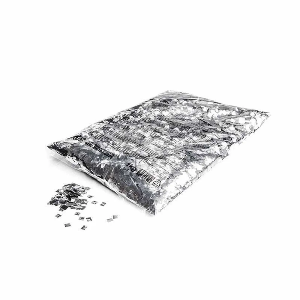MAGICFX Metallic confetti raindrops 6x6mm - Silver