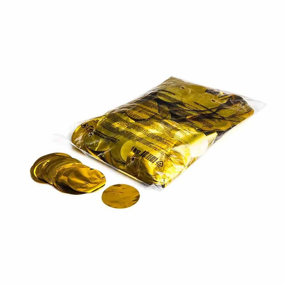 MAGICFX Metallic confetti rounds Ø 55mm - Gold
