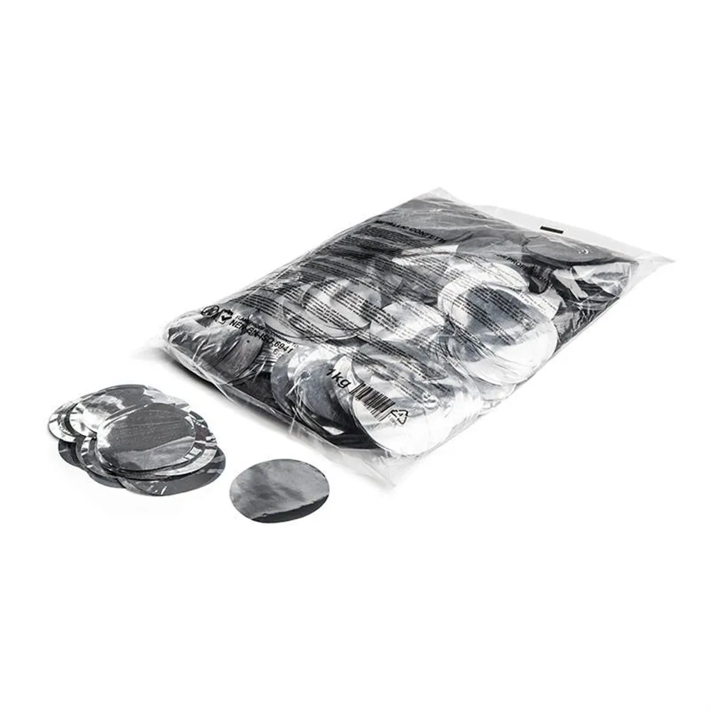 MAGICFX Metallic confetti rounds Ø 55mm - Silver