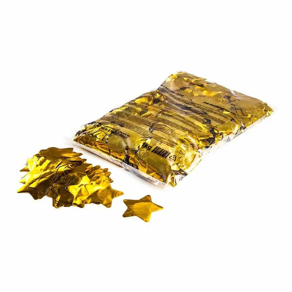 MAGICFX Metallic confetti stars Ø 55mm - Gold