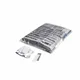 MAGICFX Slowfall confetti rectangles 55x17mm - White+Silver
