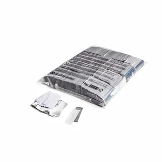 MAGICFX Slowfall confetti rectangles 55x17mm - White+Silver