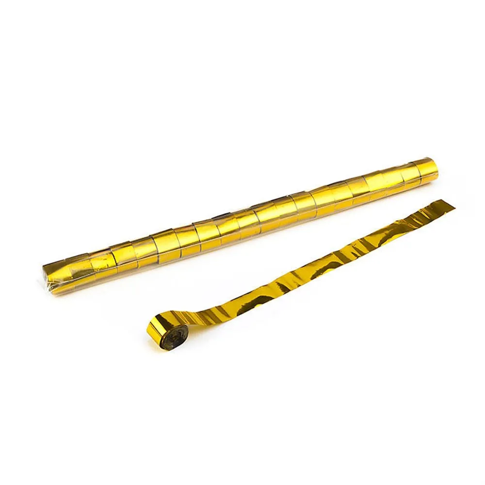 MAGICFX Metallic Stadium Streamers 20m x 2.5cm - Gold