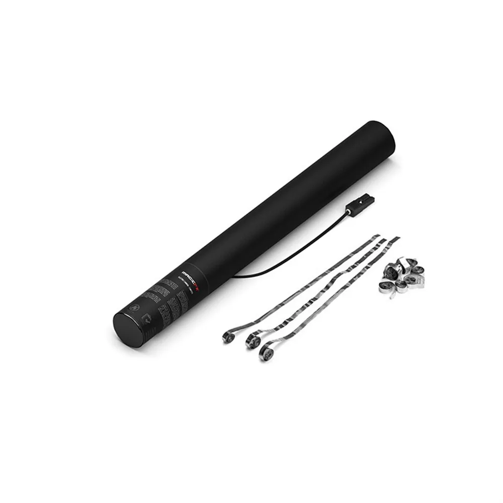 MAGICFX - Electric Cannon Streamers Silver Metallic 50cm
