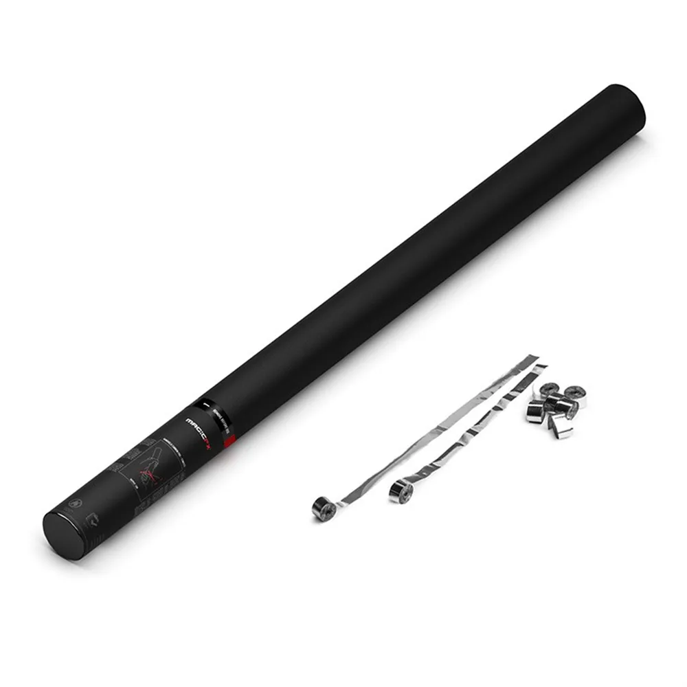 MAGICFX - Handheld Cannon PRO Streamers Silver Metallic 80cm