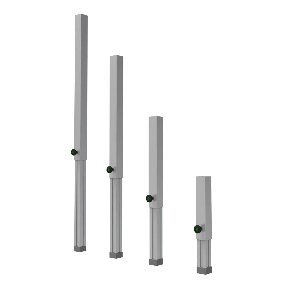 GLOBAL TRUSS Steckfüsse (4Stk) 60x60mm - 40-60cm für GT Stage Deck