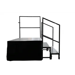 GLOBAL TRUSS GT Stage Deck Skirt 20x105cm samtschwarz