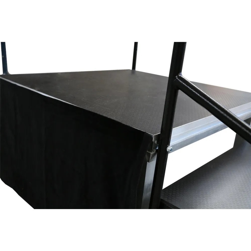GLOBAL TRUSS GT Stage Deck Skirt 80x205cm samtschwarz