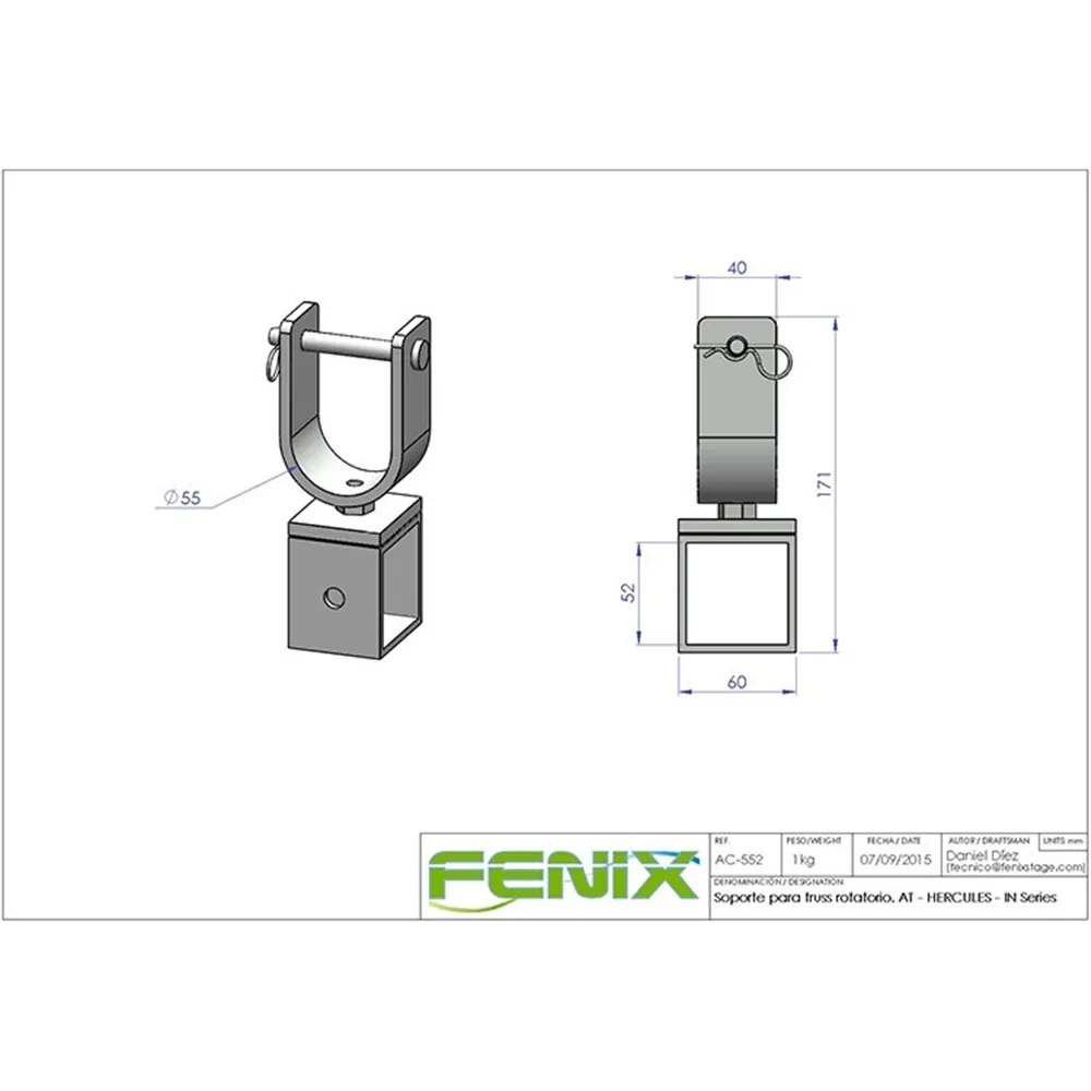 FENIX - Traversenadapter AC-552 drehbar