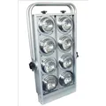 Schnäppchen Fluter-Rampe 8xPar 36 silber