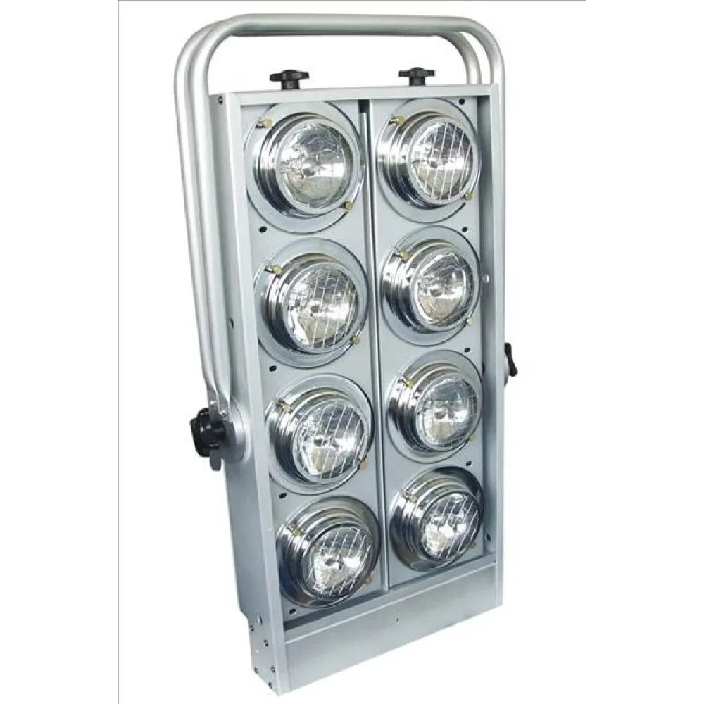 Schnäppchen Fluter-Rampe 8xPar 36 silber