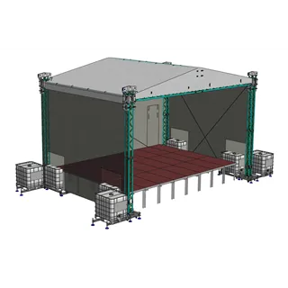 GLOBAL TRUSS - Double Pitch Roof 8x6m