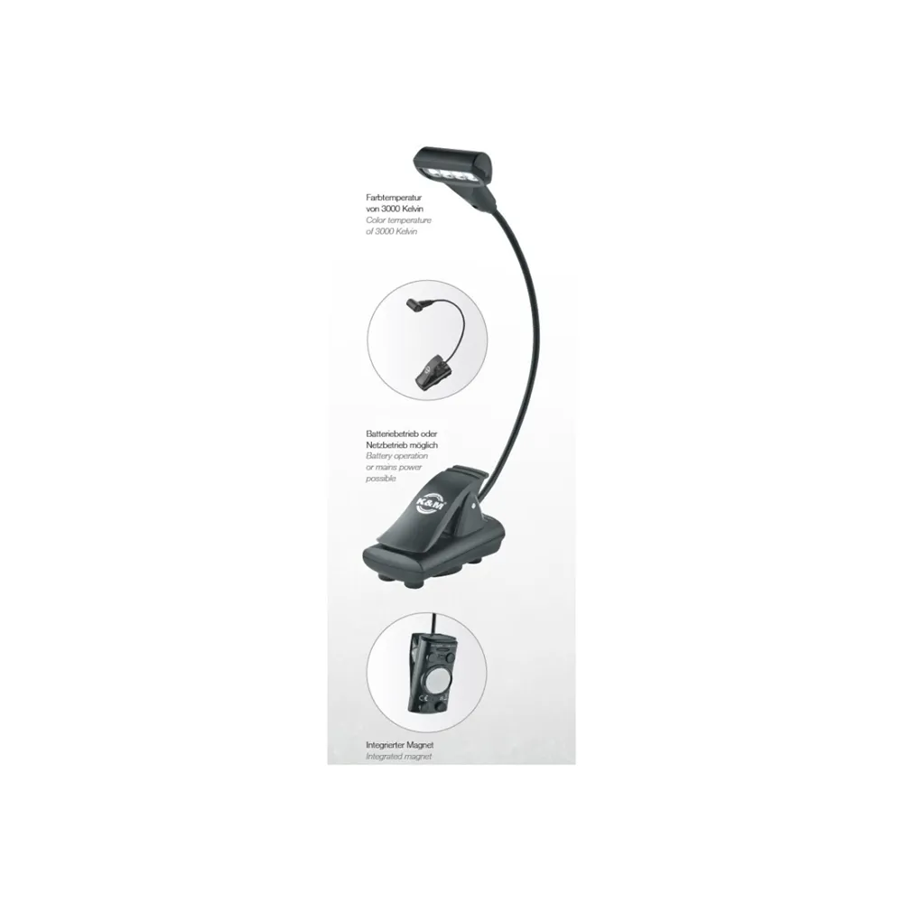 König & Meyer 12274 Notenpultleuchte »4 LED T-Model FlexLight«