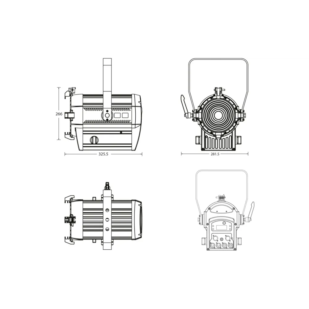 SHOWTEC Performer Fresnel 1000 LED MKII 3100 K