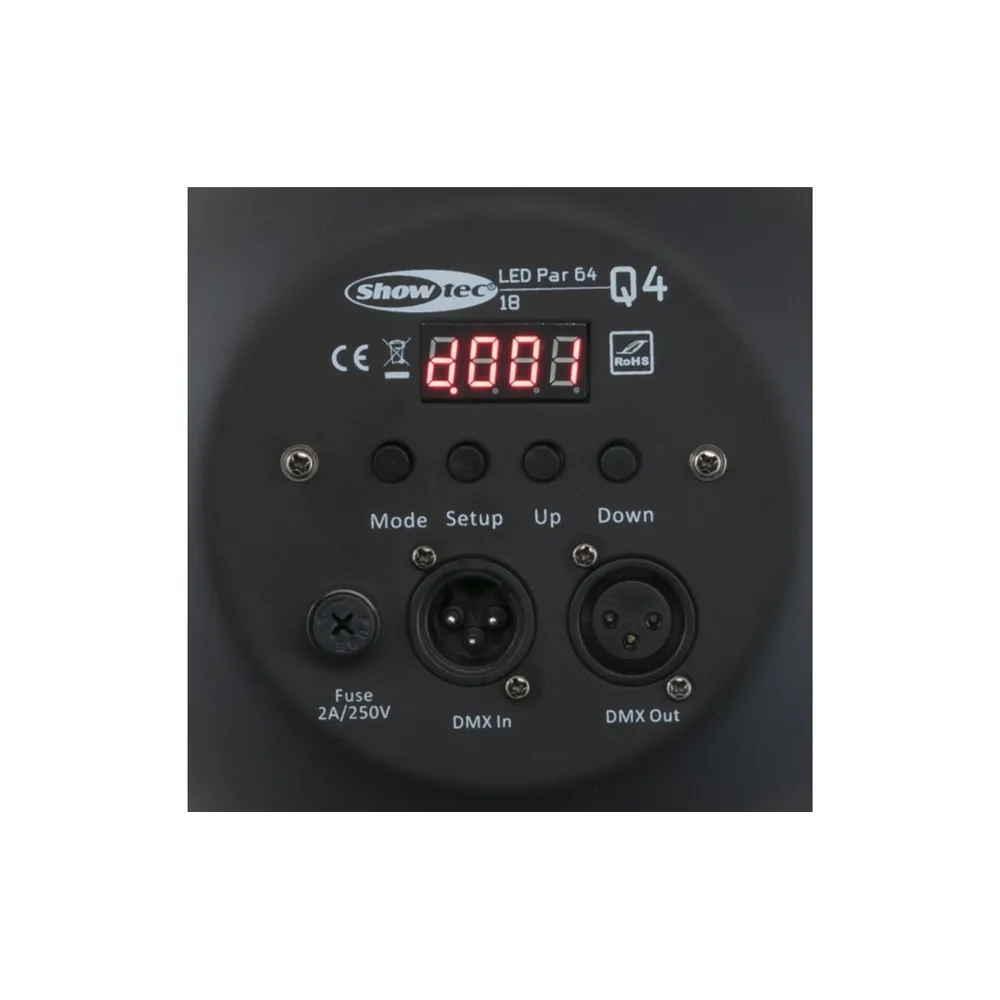 SHOWTEC PAR 64 Short Q4-18 RGBW LED - Black