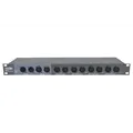 Showtec - DB-1-4 DMX Splitter and Amplifier 19", 4x Out + Thru, XLR 3-Pin/5-Pin