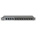 Showtec - DB-1-8 DMX Splitter and Amplifier 19", 8x Output + Thru, XLR 3-Pin