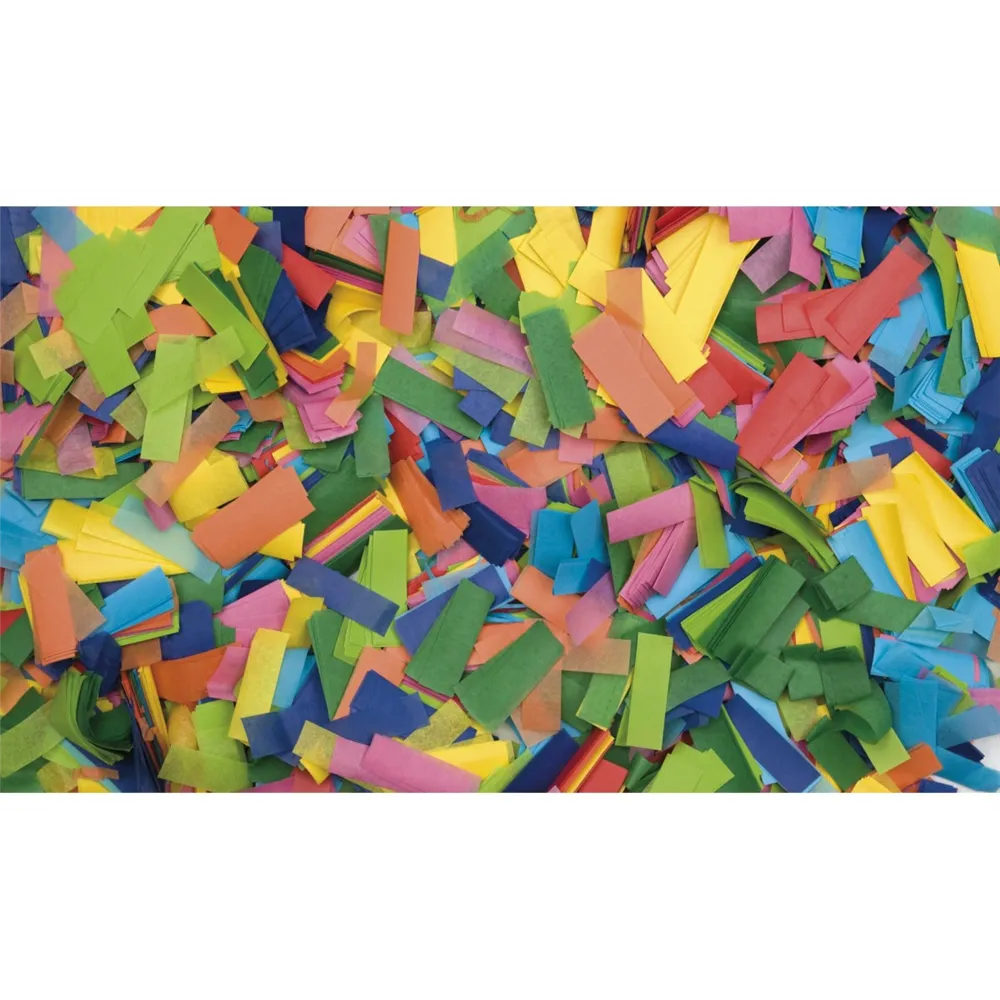 SHOWGEAR Show Confetti Rectangle 55 x 17mm Multicolour 1 kg
