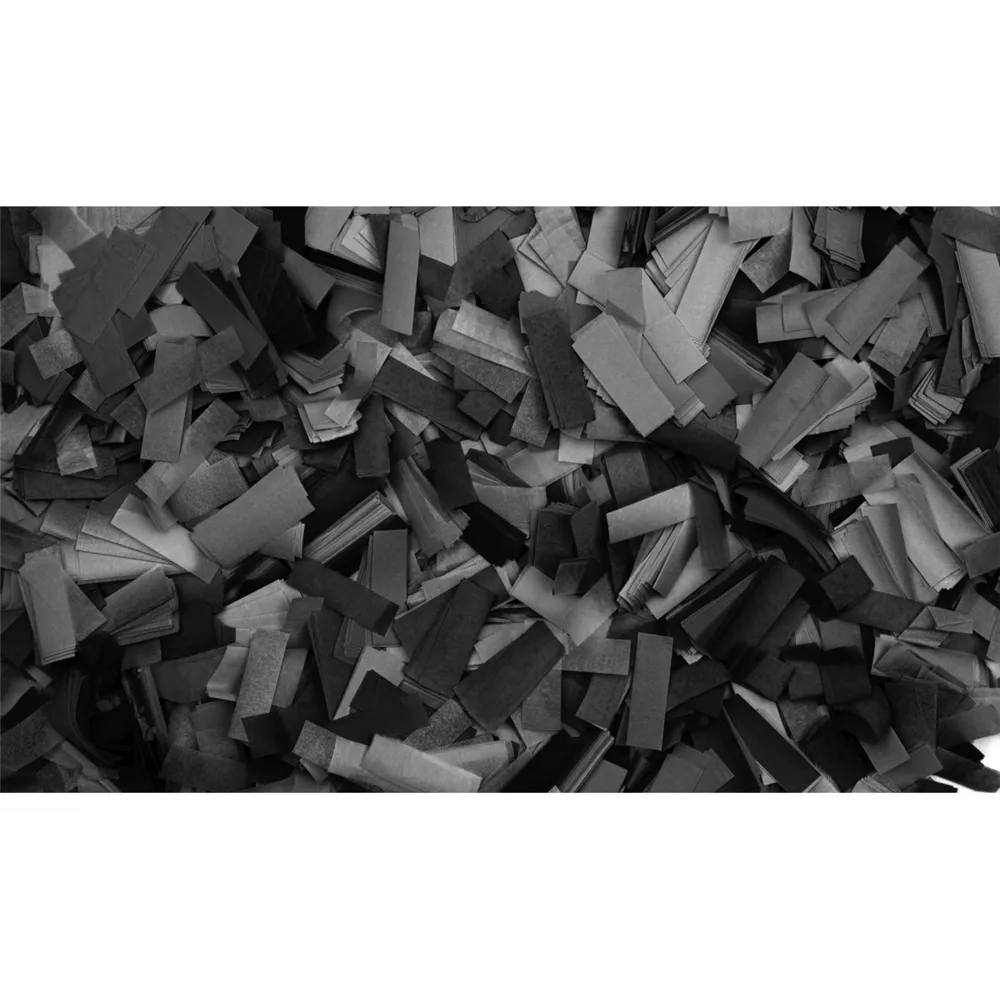 SHOWGEAR Show Confetti Rectangle 55 x 17mm Black 1 kg