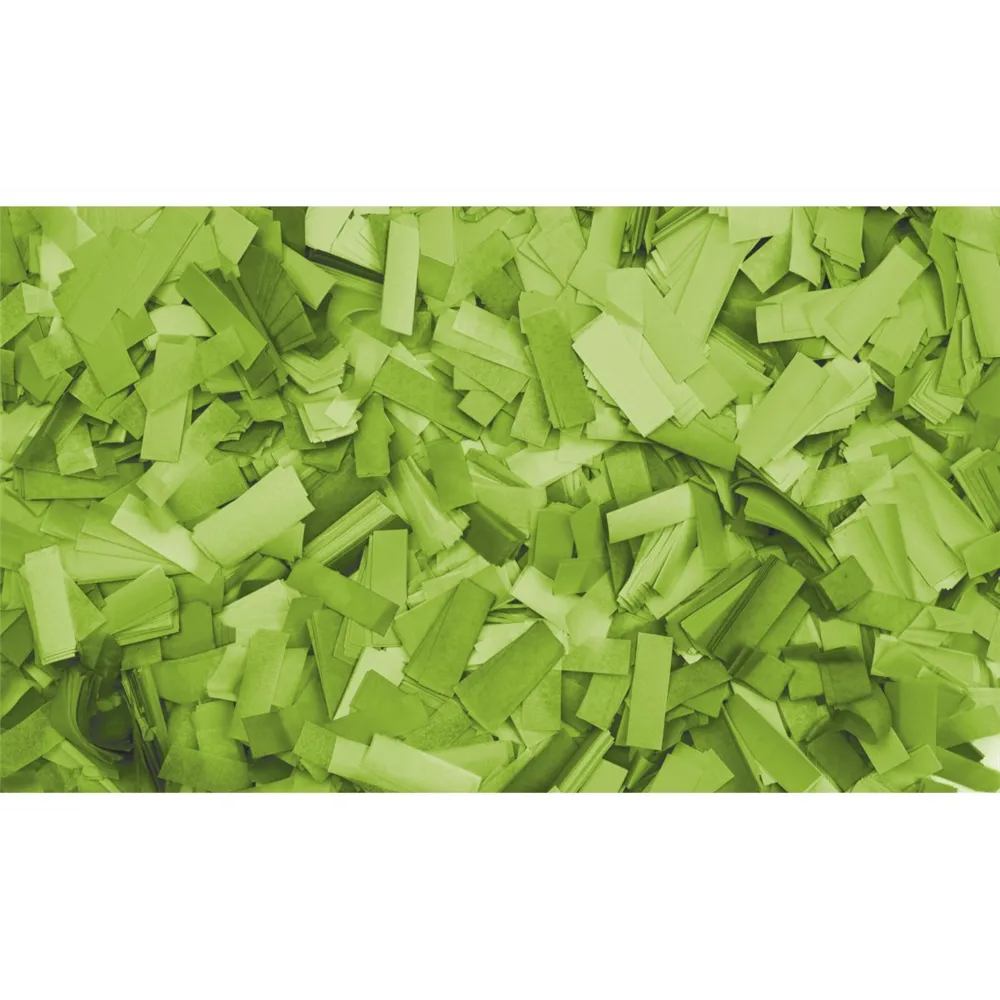SHOWGEAR Show Confetti Rectangle 55 x 17mm Clear Green 1 kg