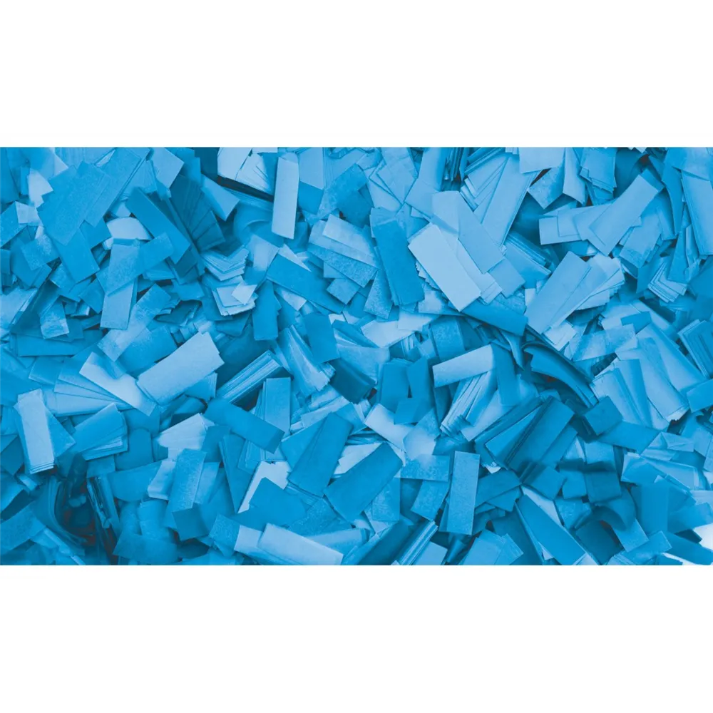 SHOWGEAR Show Confetti Rectangle 55 x 17mm Clear Blue 1 kg