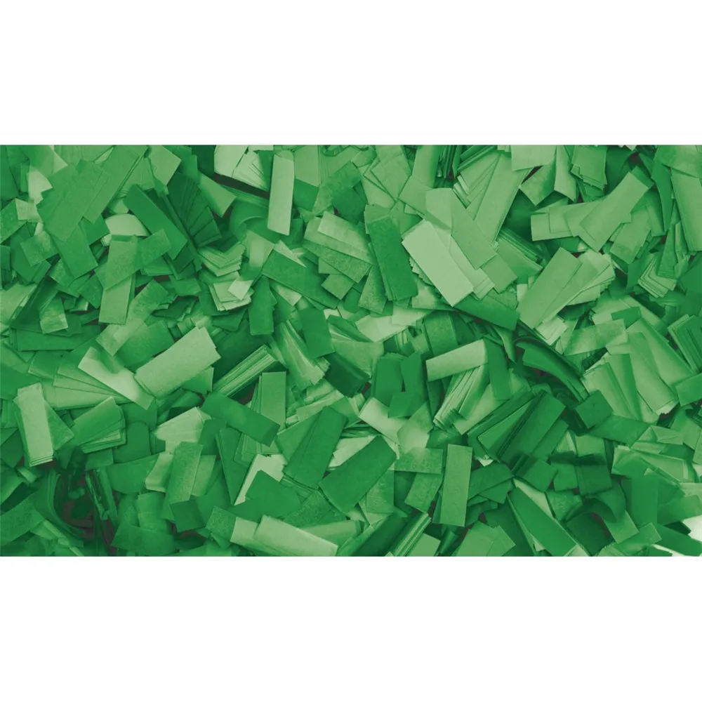 SHOWGEAR Show Confetti Rectangle 55 x 17mm Green 1 kg