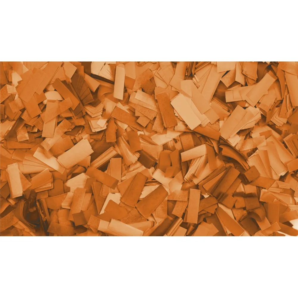 SHOWGEAR Show Confetti Rectangle 55 x 17mm Orange 1 kg