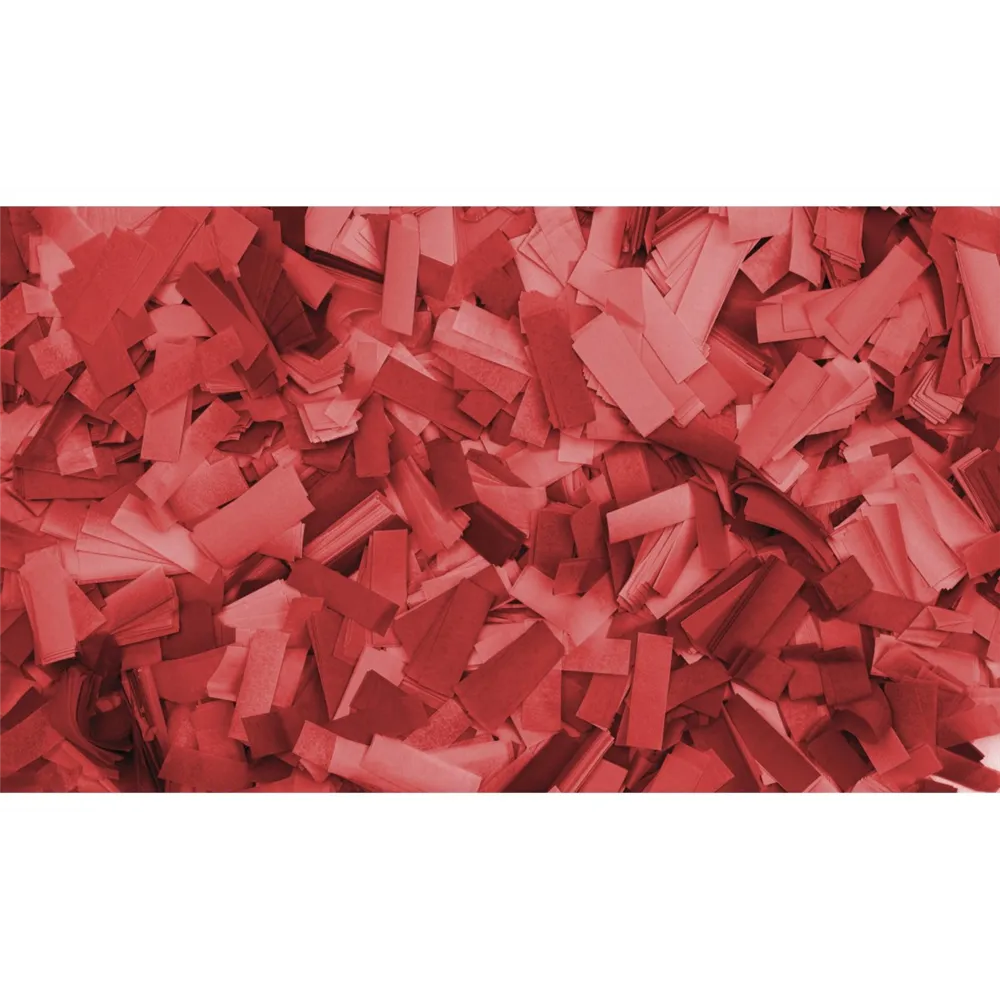 SHOWGEAR Show Confetti Rectangle 55 x 17mm Red 1 kg