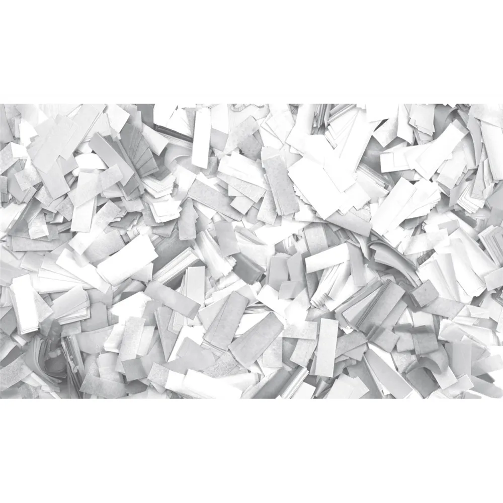 SHOWGEAR Show Confetti Rectangle 55 x 17mm White 1 kg