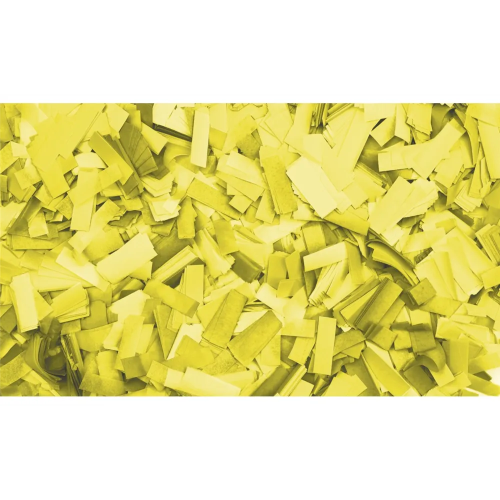 SHOWGEAR Show Confetti Rectangle 55 x 17mm Yellow 1 kg