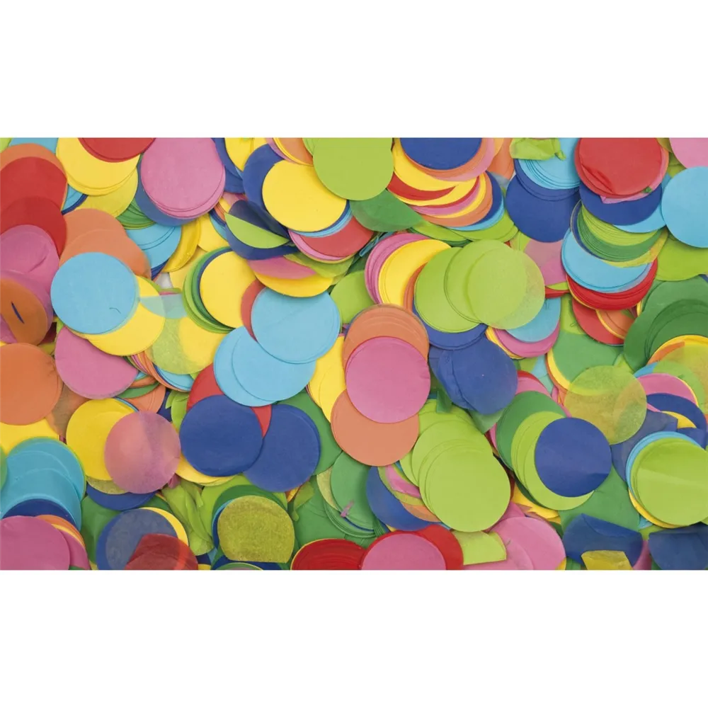 SHOWGEAR Show Confetti Round Ø55mm Multicolour 1 kg