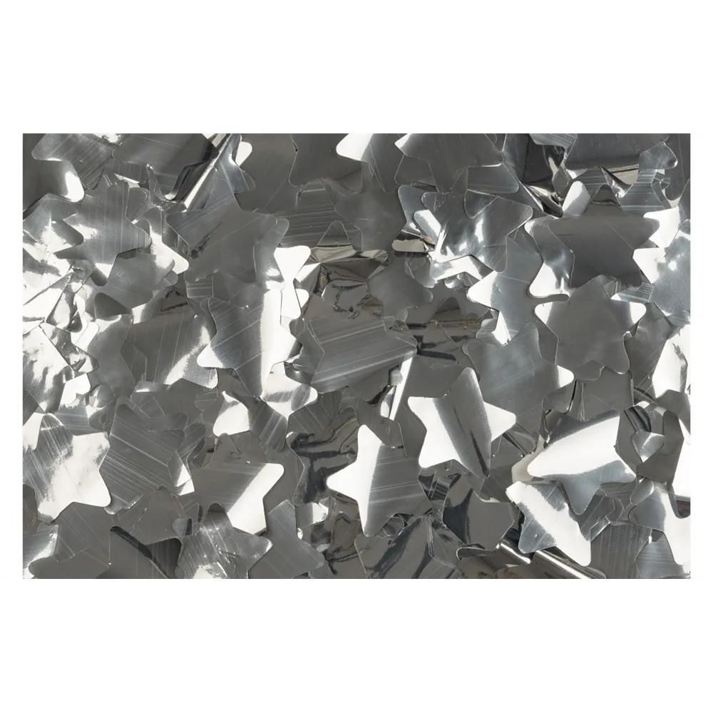 SHOWGEAR Show Confetti Metal Silver Stars 1 kg