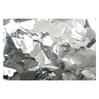 SHOWGEAR Show Confetti Metal Silver Flowers 1 kg