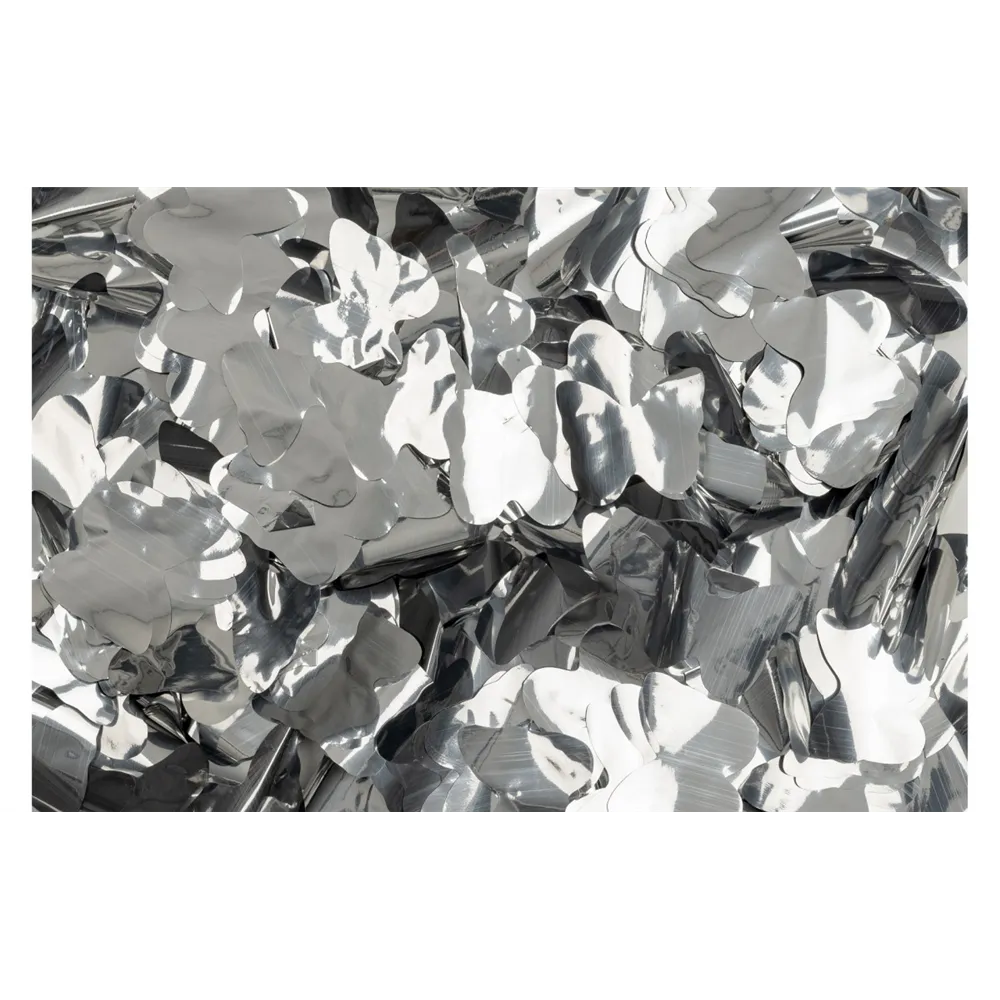 SHOWGEAR Show Confetti Metal Silver Butterflies 1 kg
